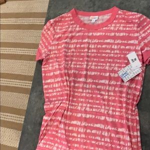 Lularoe LIV Tee BCA Pink NWT XL